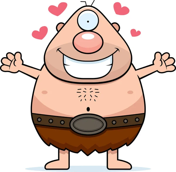 Çizgi film Cyclops kucaklama