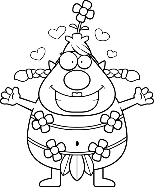 Çizgi film orman Sprite kucaklama