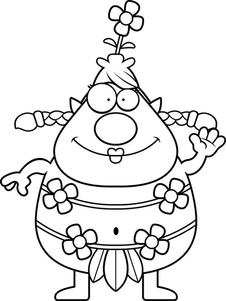 Çizgi film orman Sprite sallayarak