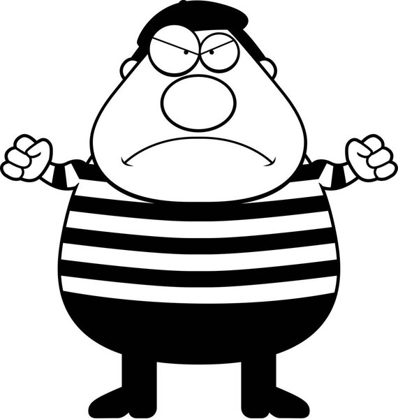 Cartoon Frenchman Angry