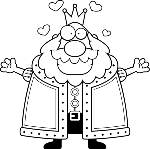 Çizgi film Kral kucaklama