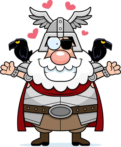 Cartoon Odin knuffel — Stockvector