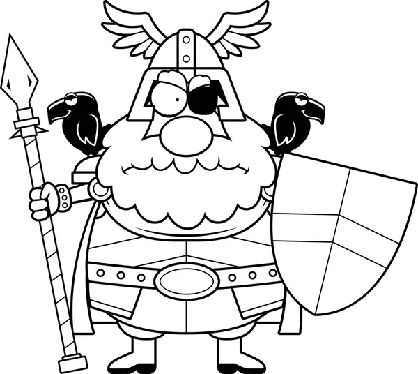 Boos Cartoon Odin — Stockvector