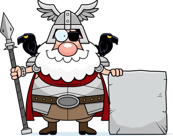 Cartoon Odin tecken — Stock vektor