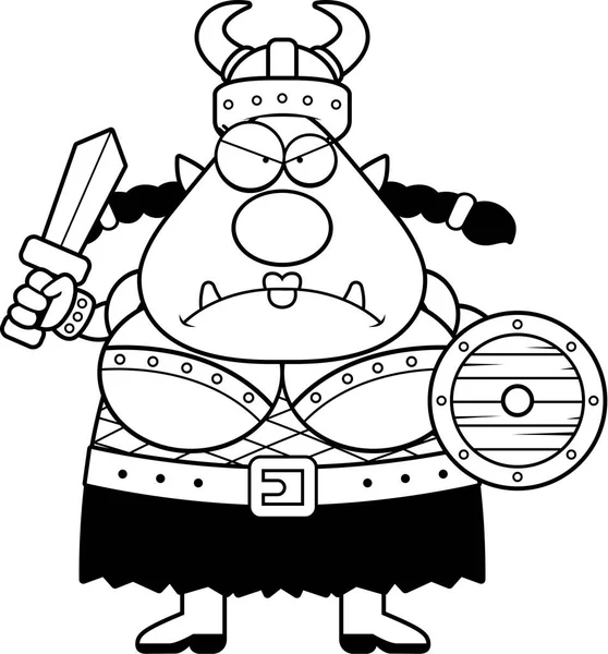 Boos Cartoon Orc — Stockvector