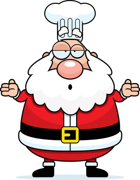 Kreskówka mylić Santa Claus Chef — Wektor stockowy