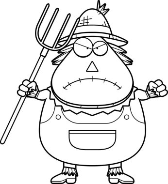 Kızgın çizgi film korkuluk