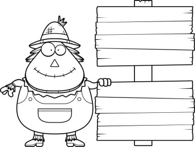 Çizgi film korkuluk işareti