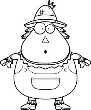 Sürpriz karikatür korkuluk