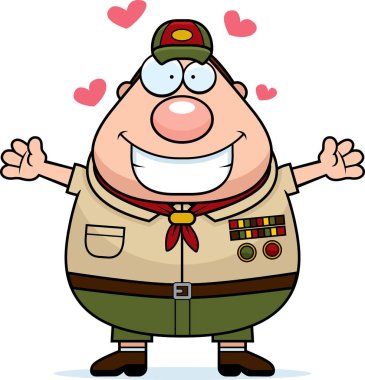 Çizgi film beyi kucaklama