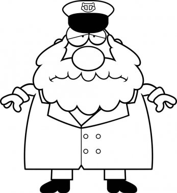 Üzgün çizgi film Deniz Kaptan