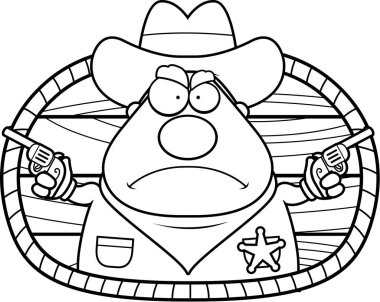 Çizgi film Şerif simgesi