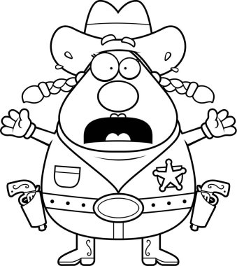 Çizgi film korkmuş Şerif