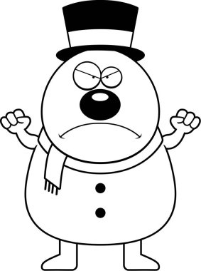 Kızgın çizgi film kardan adam