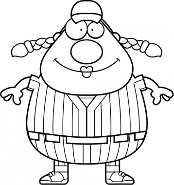 Gülümseyen beyzbol oyuncusu