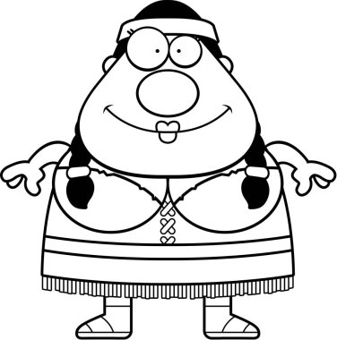 Çizgi film Kızılderili kadın