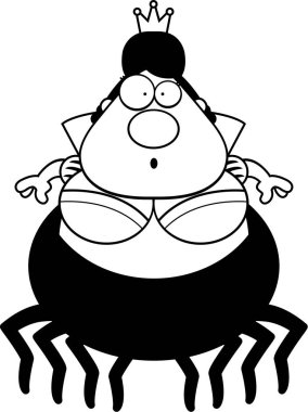 Sürpriz karikatür örümcek Kraliçe