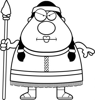 Çizgi film Kızılderili mızrak