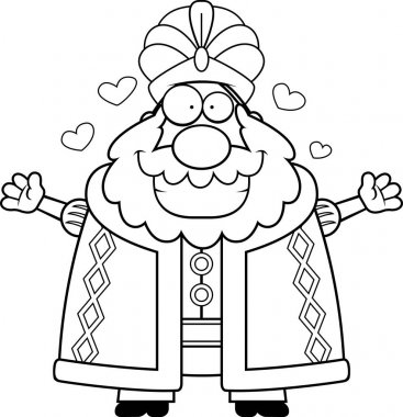 Çizgi film Sultan kucaklama