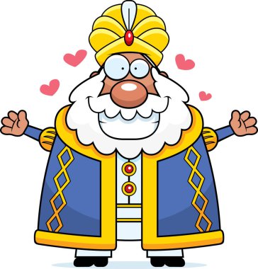 Çizgi film Sultan kucaklama