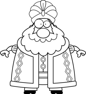 Mutlu karikatür Sultan