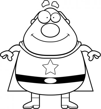 Çizgi film süper kahraman baba