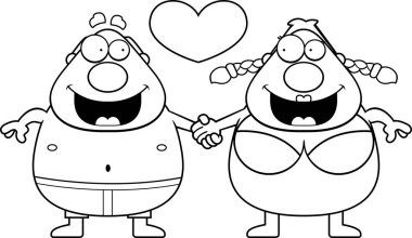 Çizgi film mayo Çift