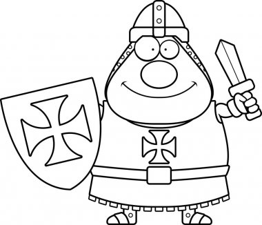 Mutlu karikatür Templar