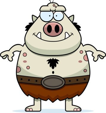 Mutlu karikatür Troll