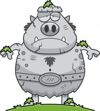 Taş karikatür Troll