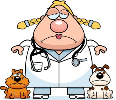 Üzgün çizgi film hayvan hastalıklarıyla ilgili