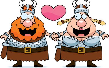 Çizgi film Viking Çift