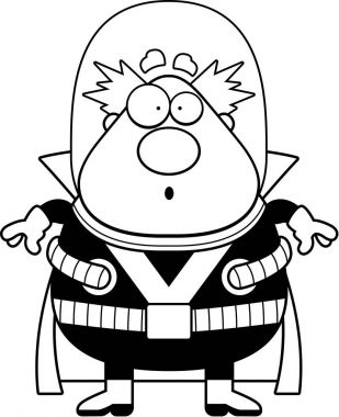 Sürpriz karikatür Supervillain