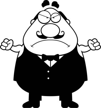 Kızgın çizgi film garson