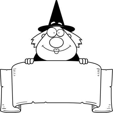 Çizgi film cadı afiş