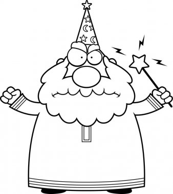 Çizgi film kızgın Sihirbazı