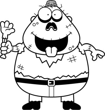 Aç çizgi film zombi