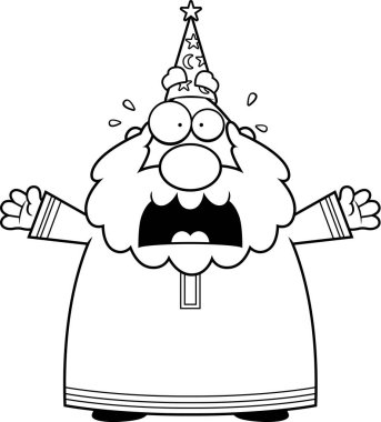 Çizgi film korkmuş Sihirbazı