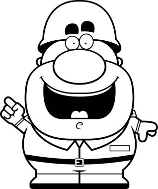 Çizgi film asker fikir