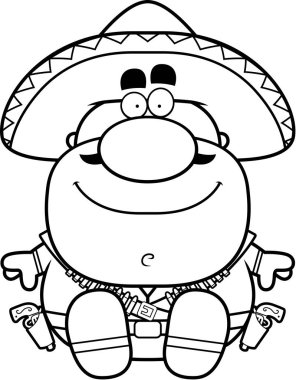 Çizgi film Bandito oturma