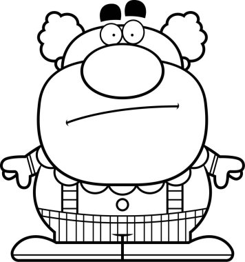 Çizgi film palyaço bıkkın