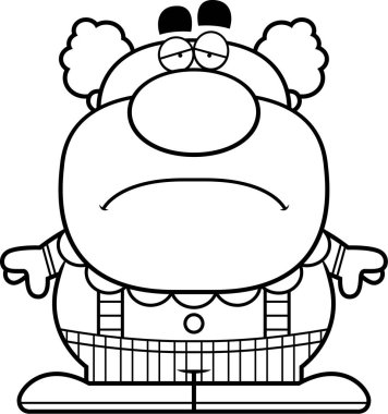 Üzgün çizgi film palyaço