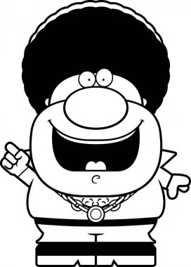 Çizgi film disko adam fikir