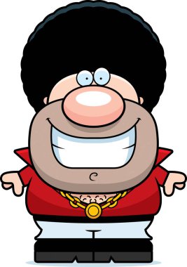 Çizgi film disko gülümseyen adam