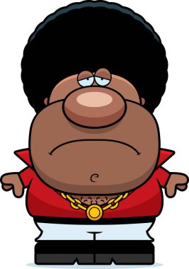 Üzgün çizgi film disko adam