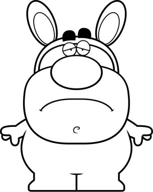 üzgün Paskalya tavşanı