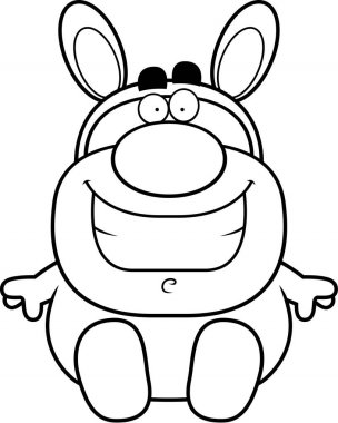 Paskalya Bunny oturma