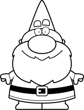 Çizgi film Gnome gülümseyen