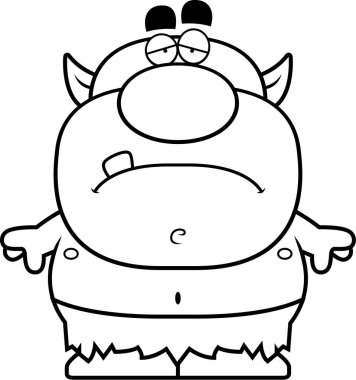 Çizgi film üzgün cin