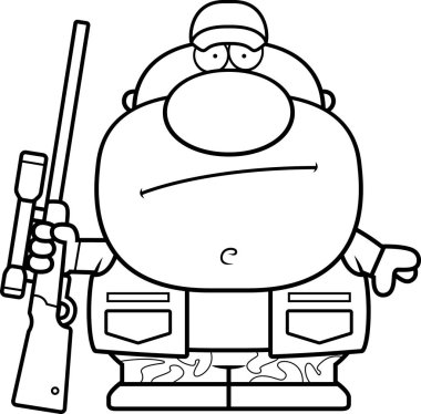 Çizgi film avcı bıkkın